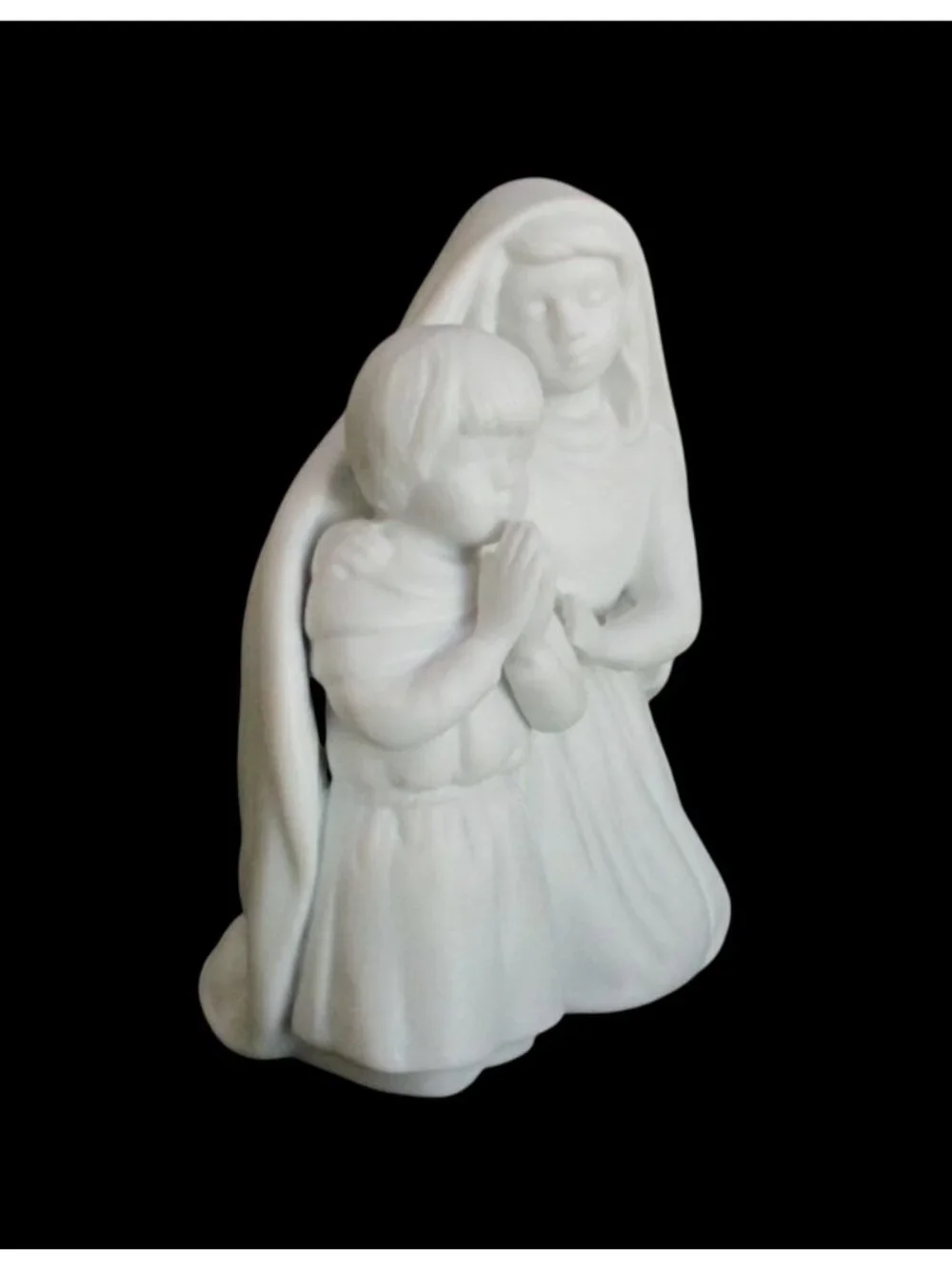 Vintage Avon Nativity Figurine: Children in Prayer Porcelain 1991 Original Box